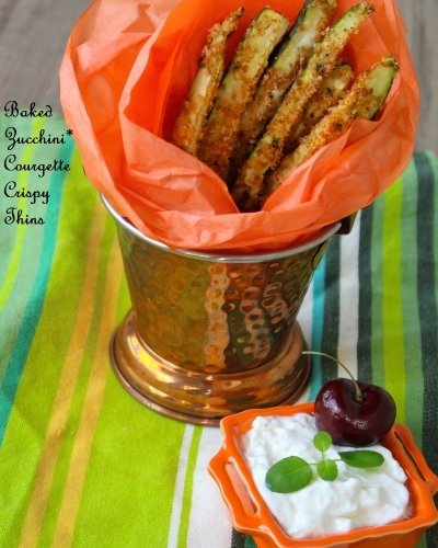 Baked Zucchini* Courgette Crispy Thins- A Perfect Size Zero Snack to Compliment Your Tea-Time Emotion!