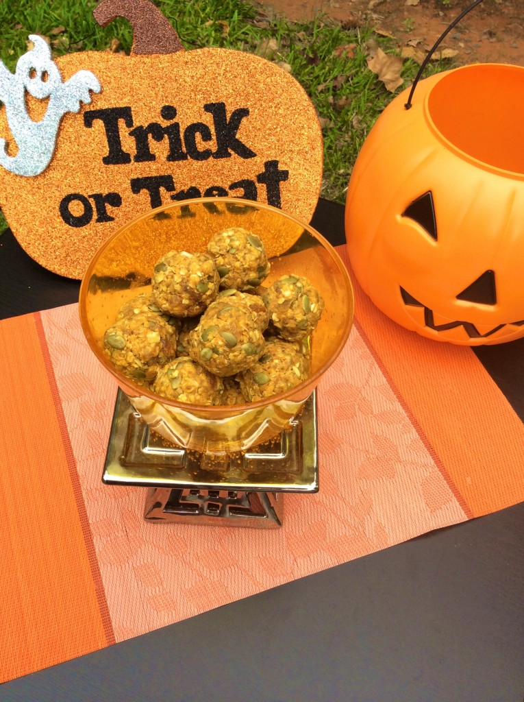 Superfood rich Pumpkin energy treat for the Halloween