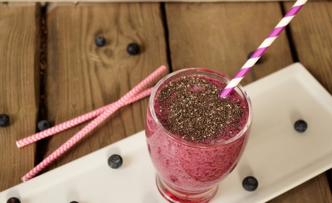 The Secret slimming-Diet 'Trio' is out: Chia, Bluberry & Green Tea Smoothie  | Ginger It Up