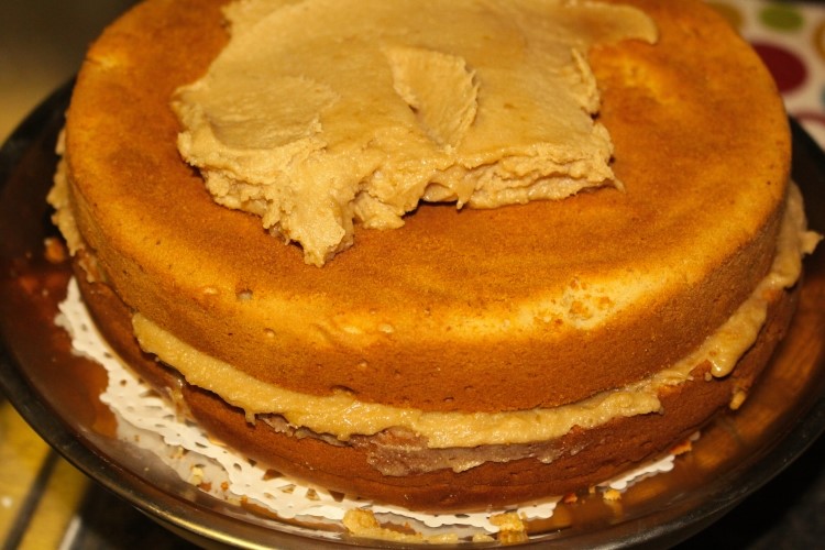 Butterscotch Cake with Ooey Gooey Butterscotch ganache 