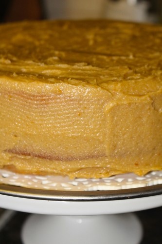 Butterscotch Cake with Ooey Gooey Butterscotch ganache