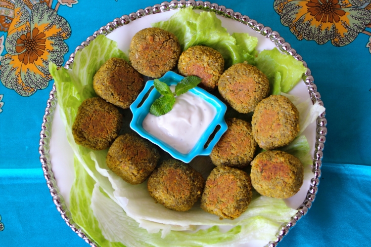 Baked Falafel-Middle Eastern Street food-by gingeritup.com