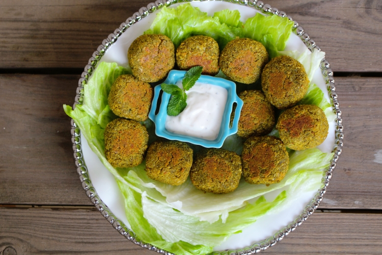 Baked Falafel-Middle Eastern Street Food-by gingeritup.com