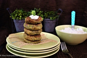 Broccoli Spinach Fritters -A Healthy Option for Your Kids SnackTime