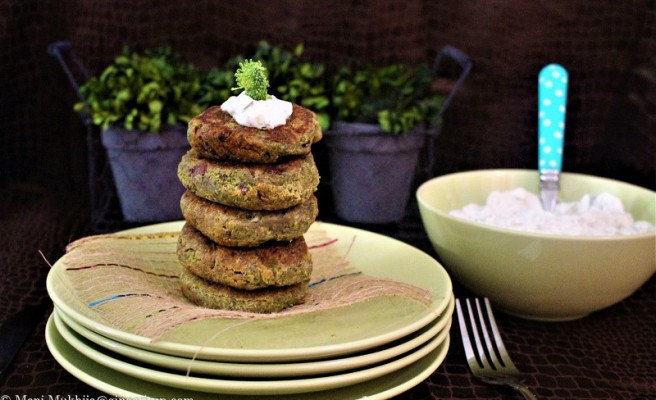 Broccoli Spinach Fritters -A Healthy Option for Your Kids SnackTime