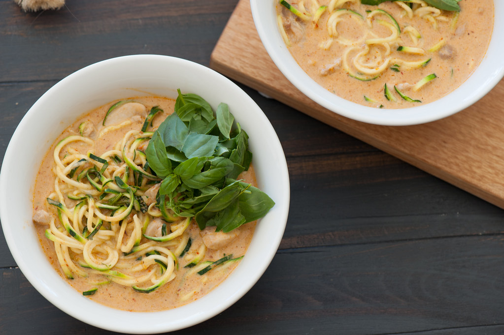 Spicy Asian Zucchini Noodles