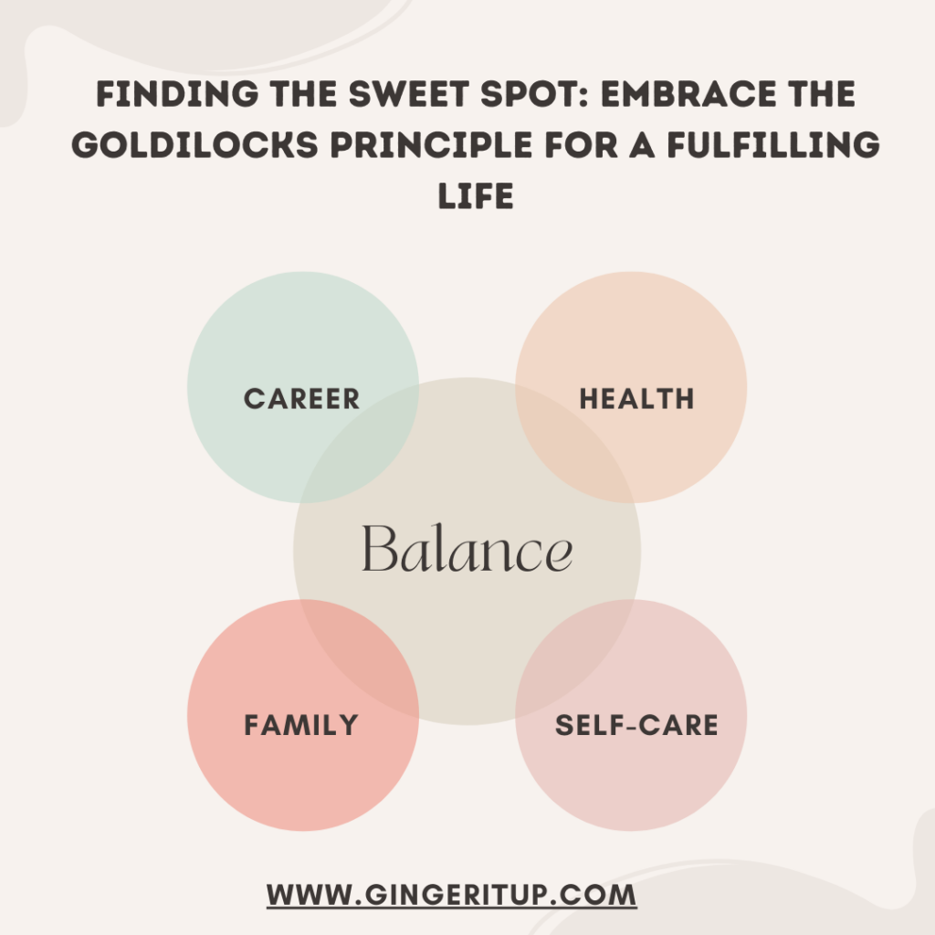 Finding the Sweet Spot: Embrace The Goldilocks Principle For A Fulfilling Life